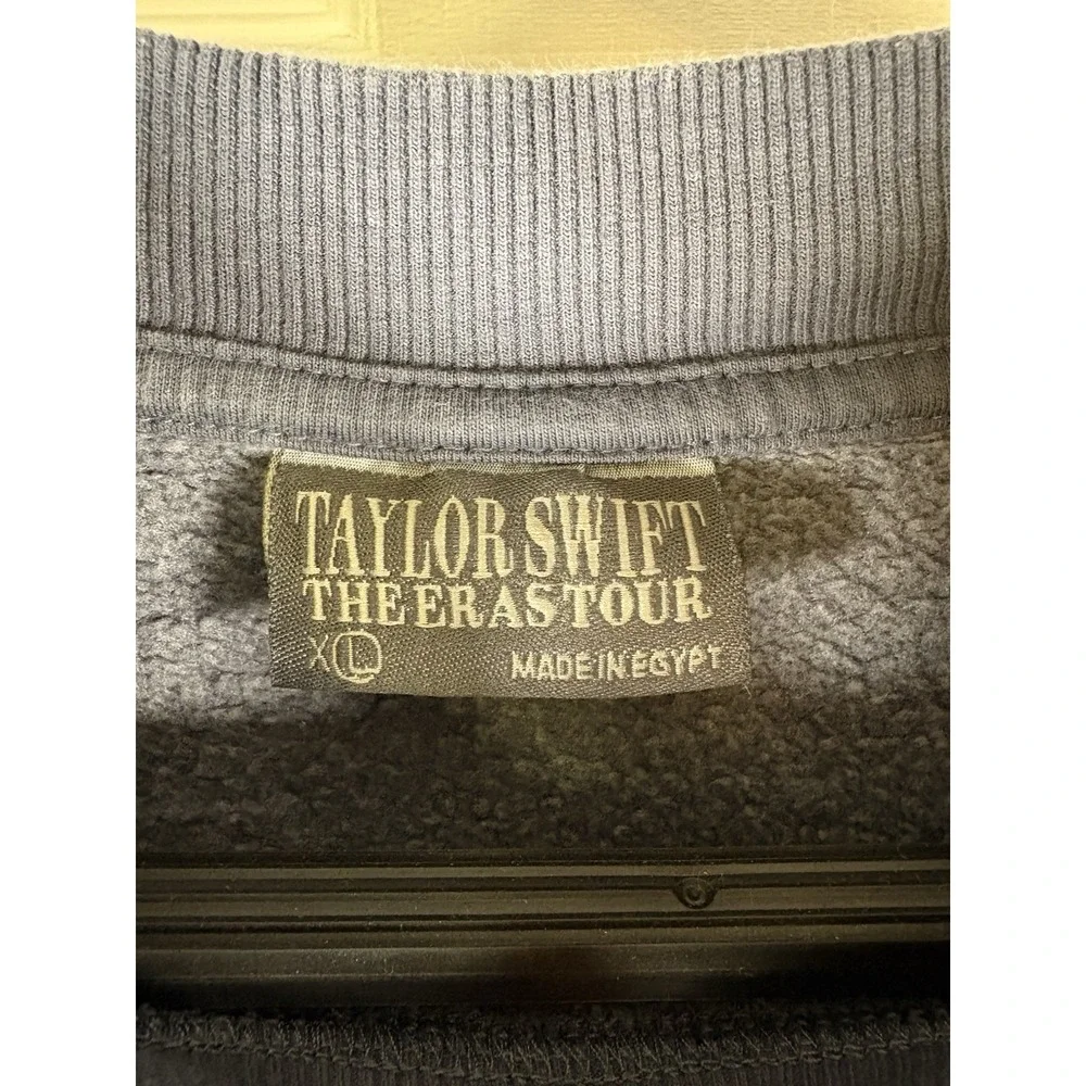 Authentic Taylor Swift The Eras Tour Blue Crewneck Made In Egypt Concert XL